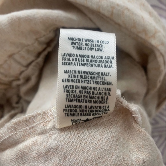 Cloth & stone cream snake print romper small - Picture 8 of 11